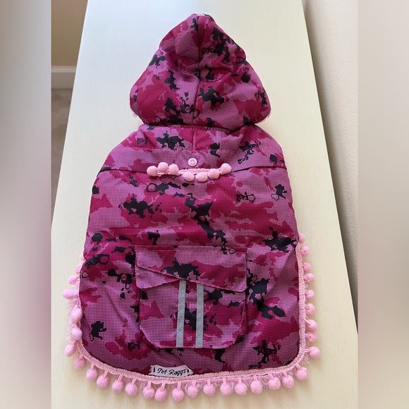 Camouflage Print Pink Fur Lined Jacket - Picture 3 of 11